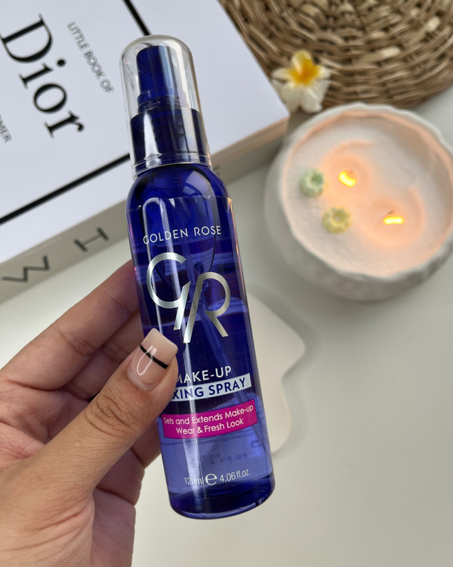 خرید اسپری فیکساتور گلدن رز اصل حجم ۱۲۰ میل با ماندگاری بالا