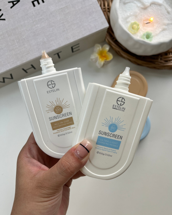 محافظت بالا با ضدآفتاب استیلن رنگی و بی رنگ فلوئیدی