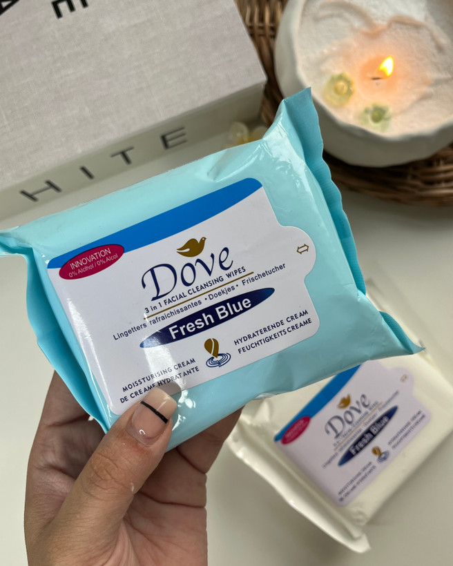 خرید دستمال مرطوب و پاک کننده آرایش داو اصل و ارزان