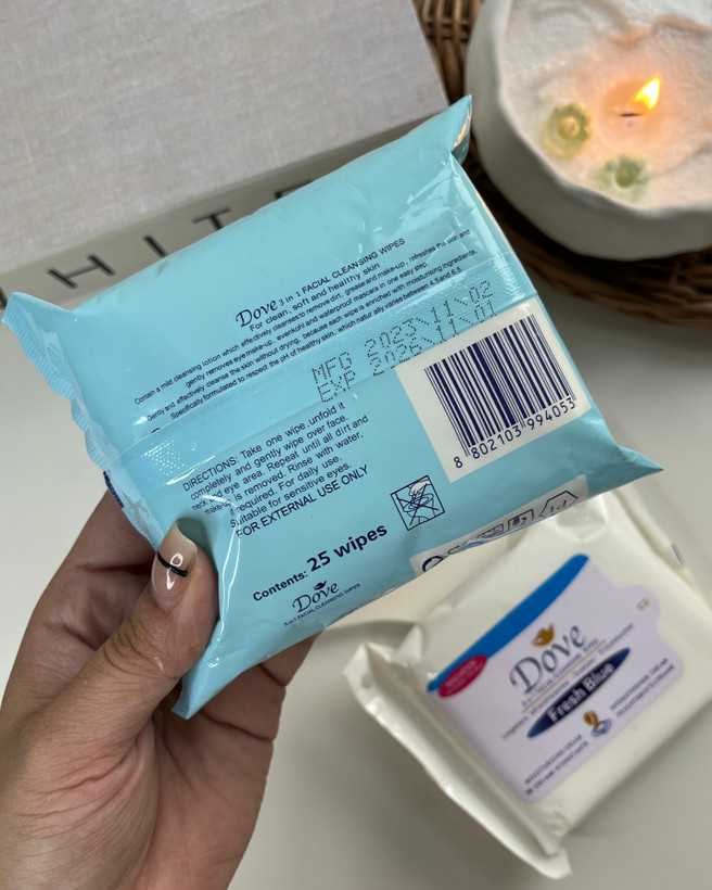 خرید دستمال مرطوب ارزان قیمت داو ۲۵ عددی