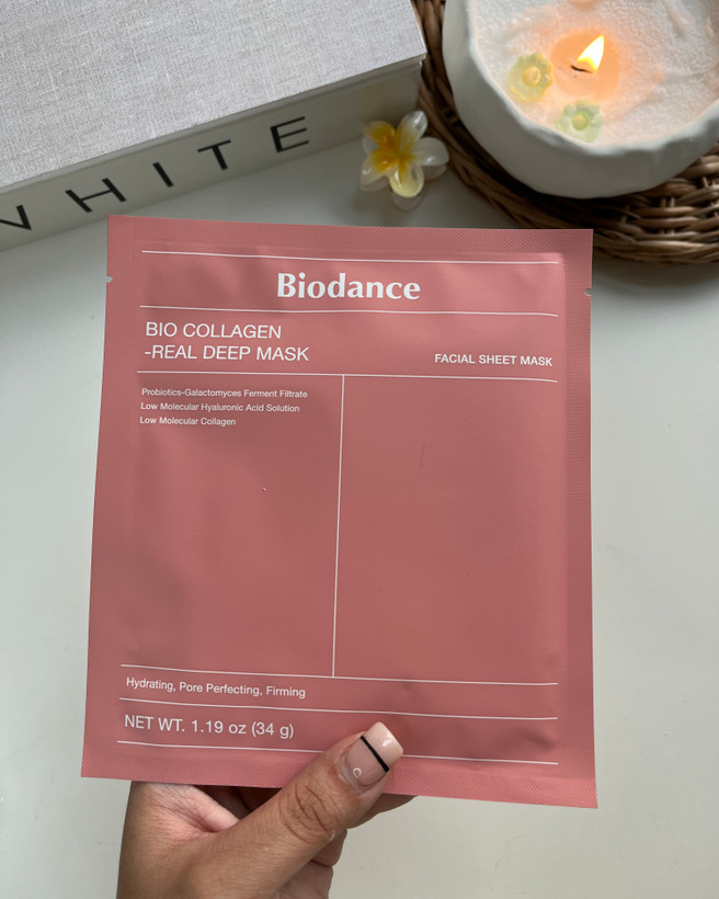 ماسک ورقهای bioodance با عصاره گل رز شفاف سازی صورت و از بین بردن چروک