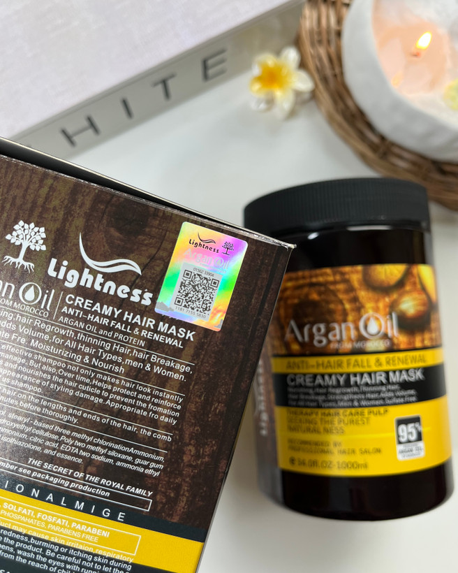 خرید ارزان قیمت ماسک مو لایتنس اورجینال نرم کننده مو روغن آرگان