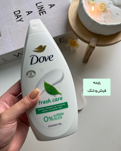 Dove Body Wash حجم ۴۵۰ میل با رایحه ملایم و فرمولاسیون ملایم بدون مواد شوینده قوی