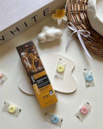 خرید ارزان قیمت روغن مو ارگان لایتنس ساخت مراکش بهترین نرم کننده موها