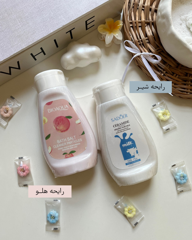 آبرسانی عمیق و حذف سلولهای مرده پوست با نمک بدن آلوئهورا سادور