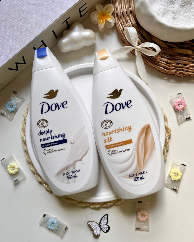 Dove Body Wash حجم ۴۵۰ میل با رایحه ملایم و فرمولاسیون ملایم بدون مواد شوینده قوی