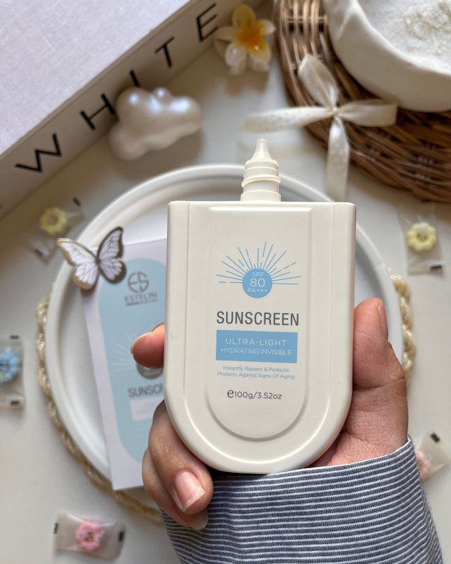 ضدآفتاب رنگی با SPF50 برند Estelin فلوئیدی تینتی و بی رنگ