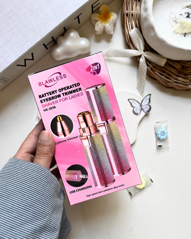 ماشین اصلاح ابرو Blawless مدل HX-203B با شارژ USB و عملکرد کم صدا