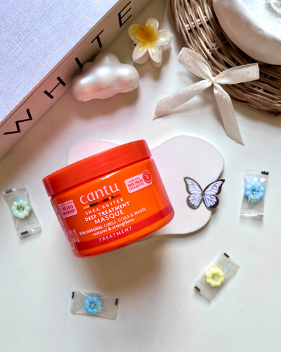 ماسک مو آبرسان و ترمیم کننده کانتو شی باتر مدل Deep Treatment Masque حجم 340 گرم مناسب موهای فر، مجعد و موجدار با روغنهای گیاهی برای تقویت، تغذیه و بازسازی موهای خشک و آسیبدیده