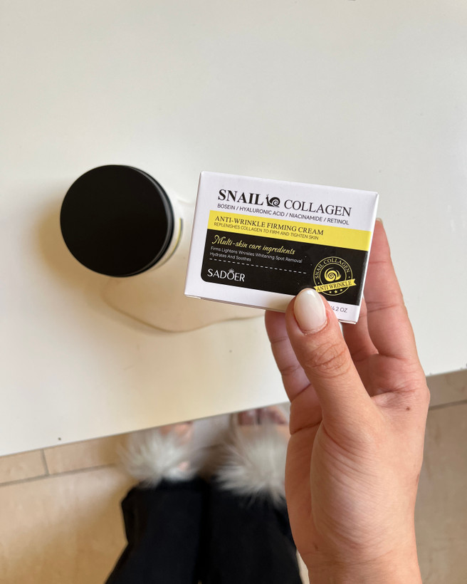 . کرم سفت کننده پوست سادور مدل Snail Collagen مناسب روتین مراقبت پوست