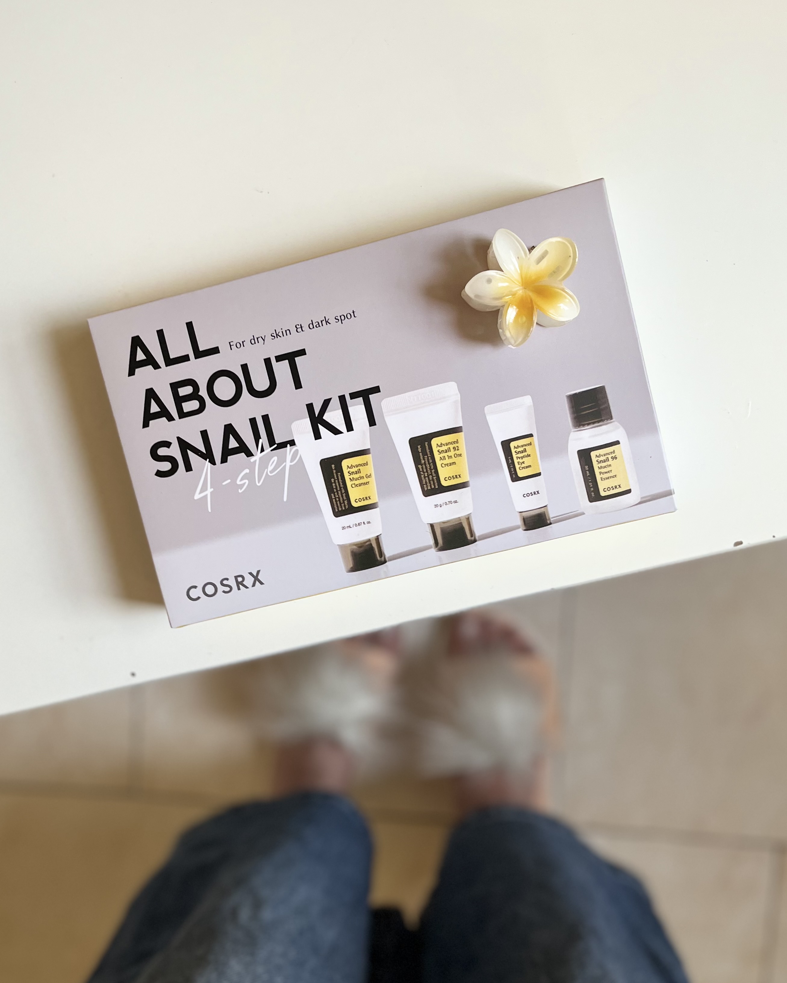 ک مراقبت پوست COSRX Advanced Snail Kit شامل شوینده اسنس کرم و دور چشم